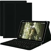 ORVANZA for TCL NXTPAPER 14 Tablet Case with Detachable Magnetic Keyboard, Fits 14 Inch Tablets, TPU Protection, Premium PU Leather, Type-C Charging (Black)