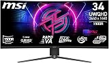 MSI MPG 346CQRXF X24 34 Inch UWQHD 240Hz Gaming Monitor 3440x1440