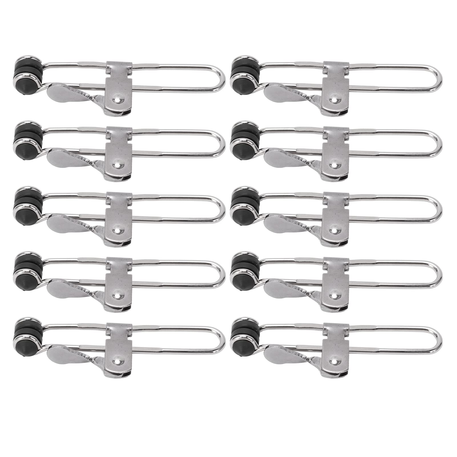 Suspended Ceiling Tile Grip Clamp, 10PCS Stainless Steel Suspended Ceiling Tools, Keep Horizontal Handed Operation Multifunctional Tile Mounting Clips for Renovation