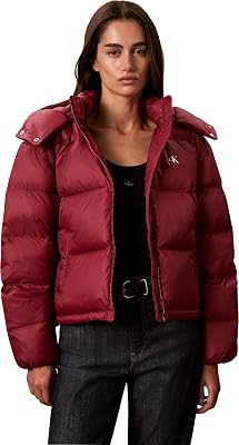 Donne Essential Mw Short Down Puffer LV047H500G Giacche, ROSSO (Rododendro), M