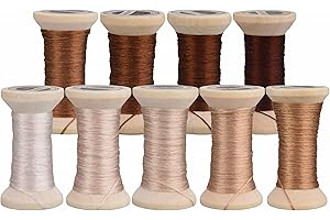 MINGGUXIUYI Handmade Embroidery Natural 100% Mulberry Silk Thread Floss (60)