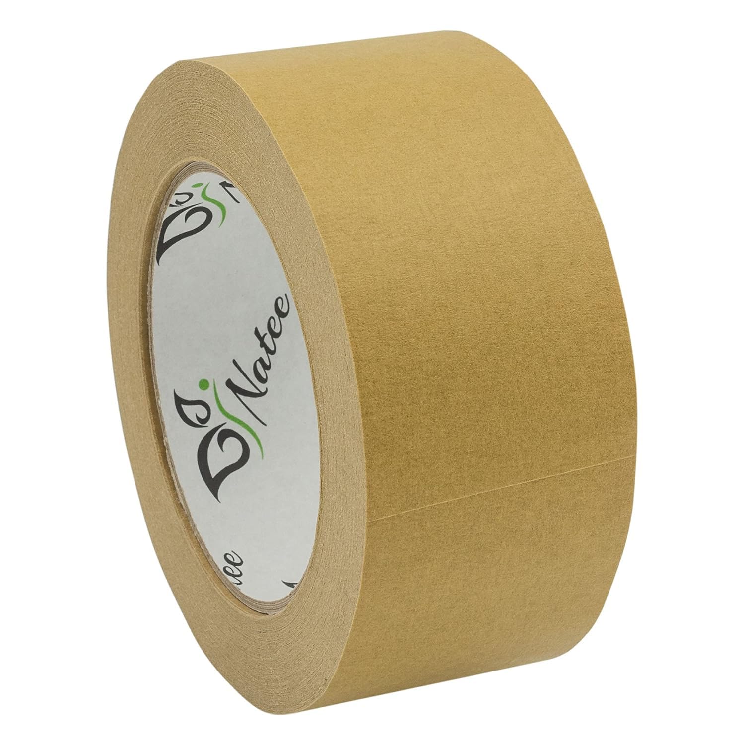 NATEE Kraft Paper Packaging Tape | Fully Recyclable Sticky Tapes | Strong Eco-Friendly Kraft Paper for Packing Parcels and Boxes | Paper Packaging for Moving House (48mm x 50 Metres, Pack of 4)