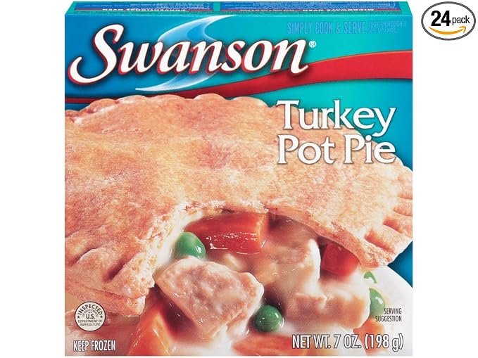 Swanson Turkey pot pie dual ovnbl 7oz (051000060921)