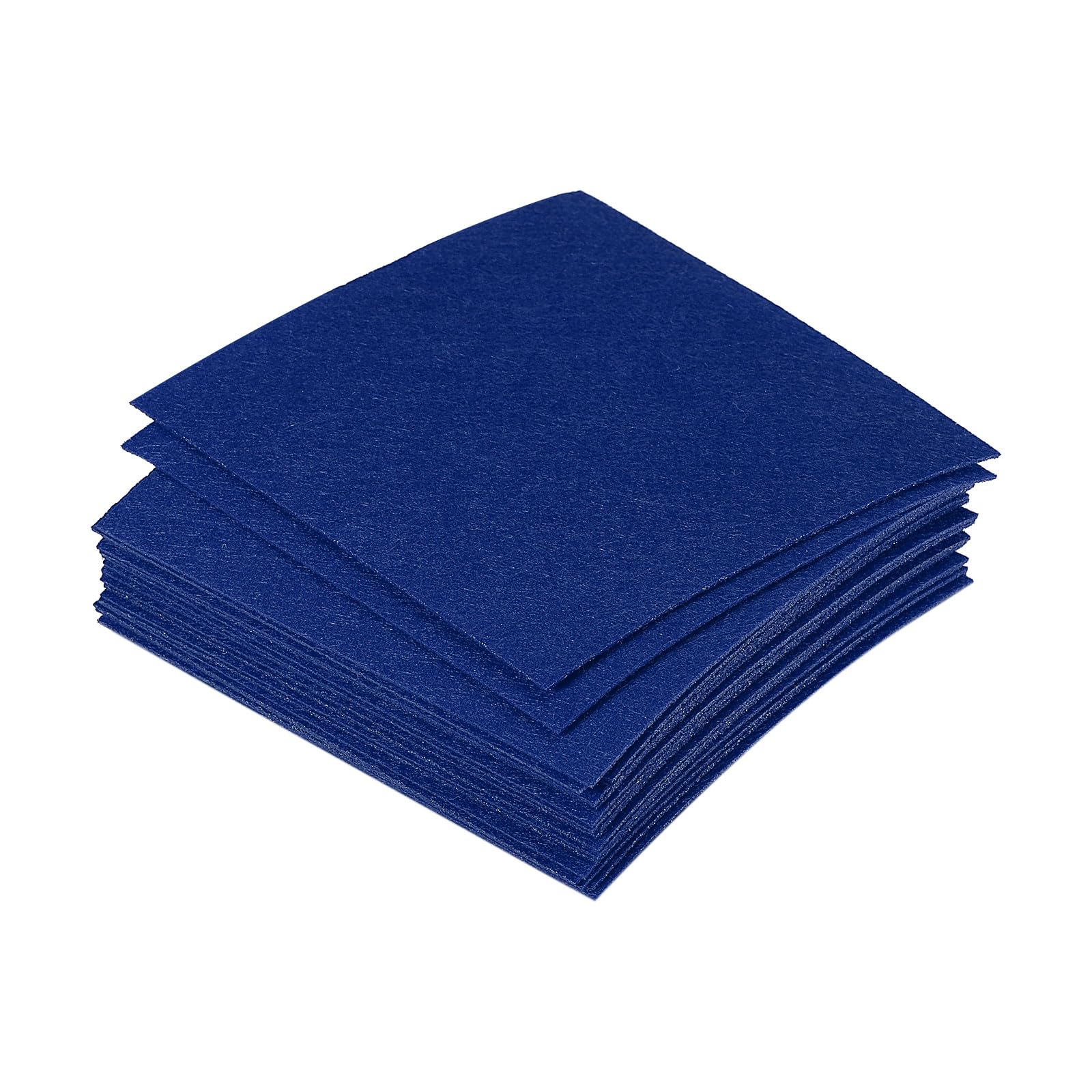 PATIKIL Soft Felt Sheets Fabric Craft Sheets Dark Blue 4 Inch x 4 Inch for DIY Hobby Decorate Pack of 18