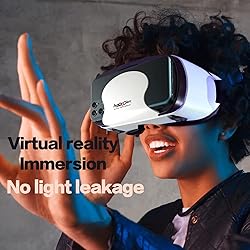 VR Headset with Controller Adjustable 3D VR Glasses