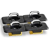 YIUIY Retractable Tie Down Anchors Truck Bed Side Wall Compatible with F150 1998-2014, Ford Super Duty 1998-2016, Chevrolet Silverado and GMC Sierra 1988-2013, Dodge RAM 1995-2008(4 Sets)