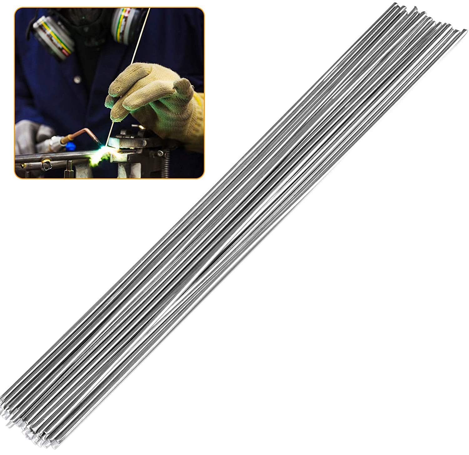Elecxlink Aluminum Welding Rods, 20Pack 40mm Universal Low Temperature