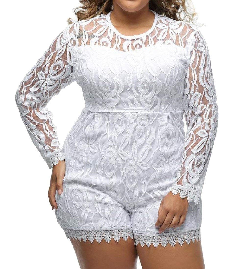amazon white plus size jumpsuit