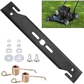 TURFZHS 490-100-0111 490-100-0008 16-Inch Detatching Replacement Mower Blade w/Mounting Hardware for Arn-Old Ryobi Craftsman Lawn Mower, Replace 490-100-0012 645-80116A