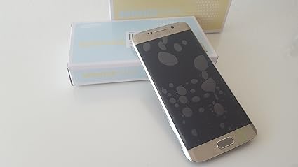 Original Samsung G925 F Galaxy S6 Edge LCD Touch Screen Display Glas Front Rahmen gold mit Service Pack + Werkzeug