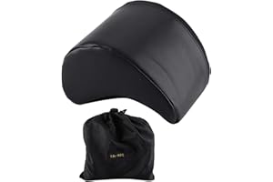 LAZMIN112 Guitar Leg Pad, Classical Guitar Footstool Backrest PU Leather Professional Guitar Support Electric Guitar Musical Instrument Accessories Tool