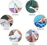 DOOHALO Vinyl Weeding Tools Set - 6 Pcs Tweezers, Weeder & Cutter view 3