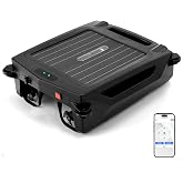 Solar Powered Robotic Pool Skimmer, Automatic Pool Surface Cleaner Robot | 24/7 Cleaning, App Control, Dual Charging, Ideal for Above Ground &amp; In-Ground Pools (Black)