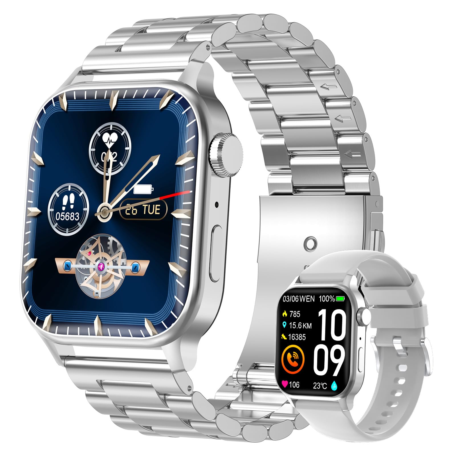 Homailida Smart Watch for Men with Answer/Make Calls, 1.85