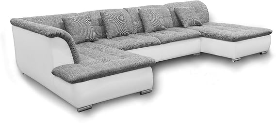 Sofa Couch Wohnlandschaft Garnitur Bella U Form Rana Collection 384 x