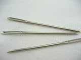 VOMONO 5pcs Large Eye 7cm Metal Blunt Wool Knitting Needles 2mm Dia view 3