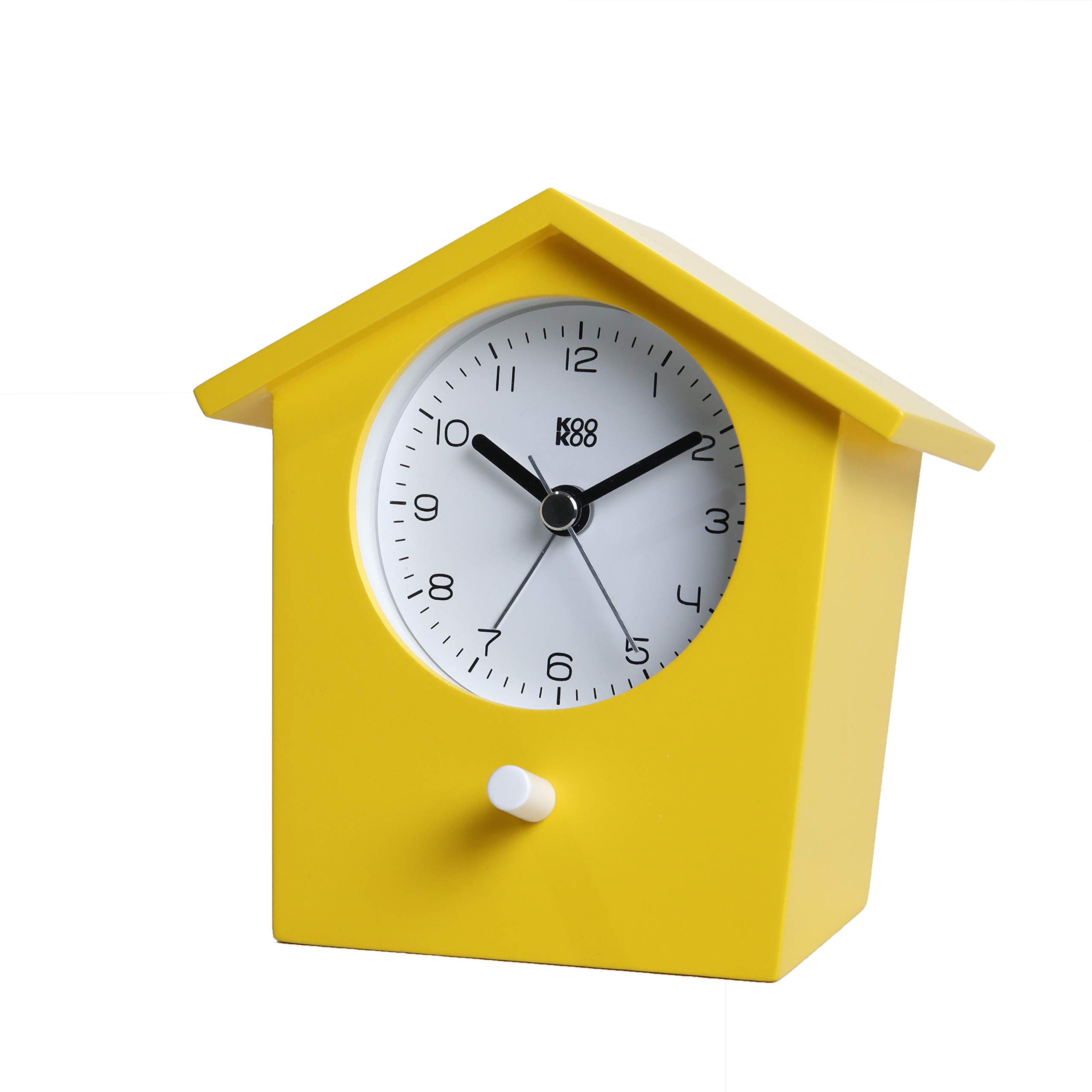 KOOKOO EarlyBird Yellow, bird voice alarm clock with real bird voices and a three-tone gong