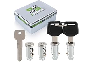 partszen 4 Pack Lock Cores with Keys for Thule Rack System Components, Replacement for Thule Rack Core, Key Cylinder for Roof