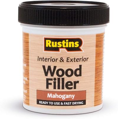 Rustins AWOOM250 Acrylic Wood Filler Mahogany 400g - Multi-Purpose Repair