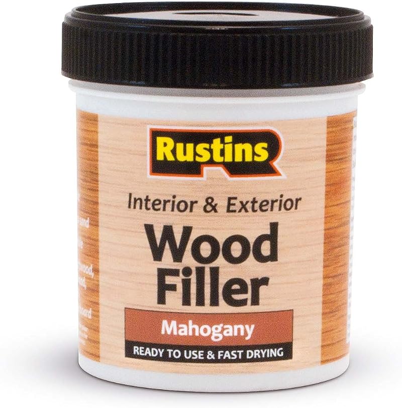 Rustins AWOOM250 Acrylic Wood Filler Mahogany 400g - Multi-Purpose Repair