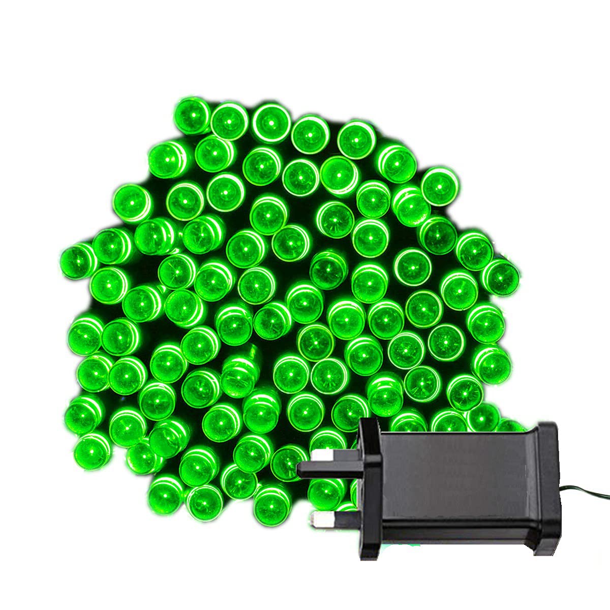 Tuokay Super Bright Plug in Fairy Lights with Memory Function, 12m 100 LED Decorative Indoor String Lights for Tree Patio Lawn Yard Fence Ornament (Green)