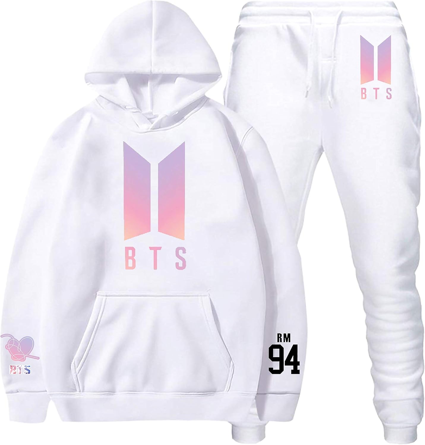 bts love yourself white hoodie