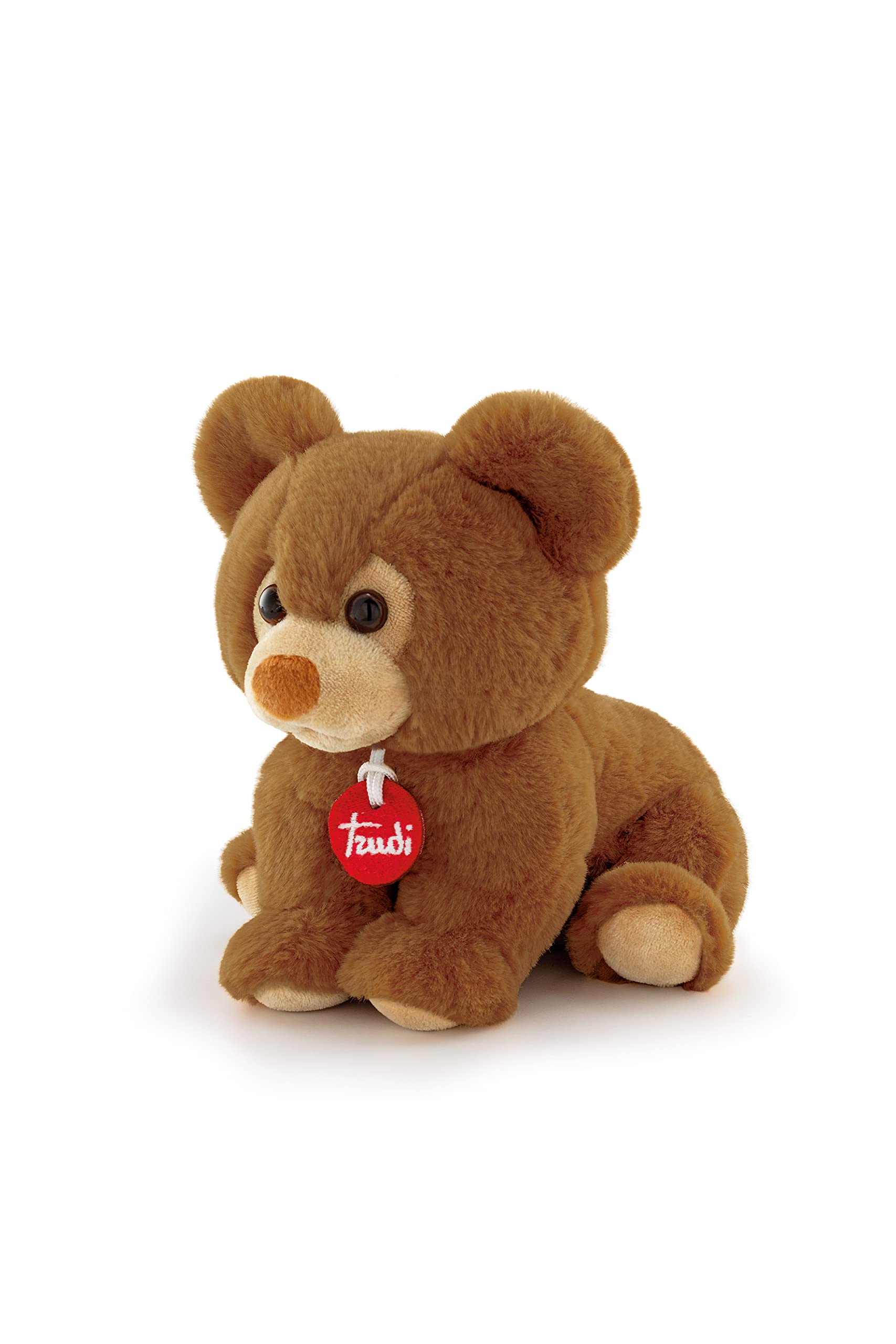 Trudi Puppy Bear Plush Toy - Soft Puppy Stuffed Animal, Fire Retardant Polyester, Washable, for Christmas and Birthdays, Made in Italy Tradition, 16x17x19 cm
