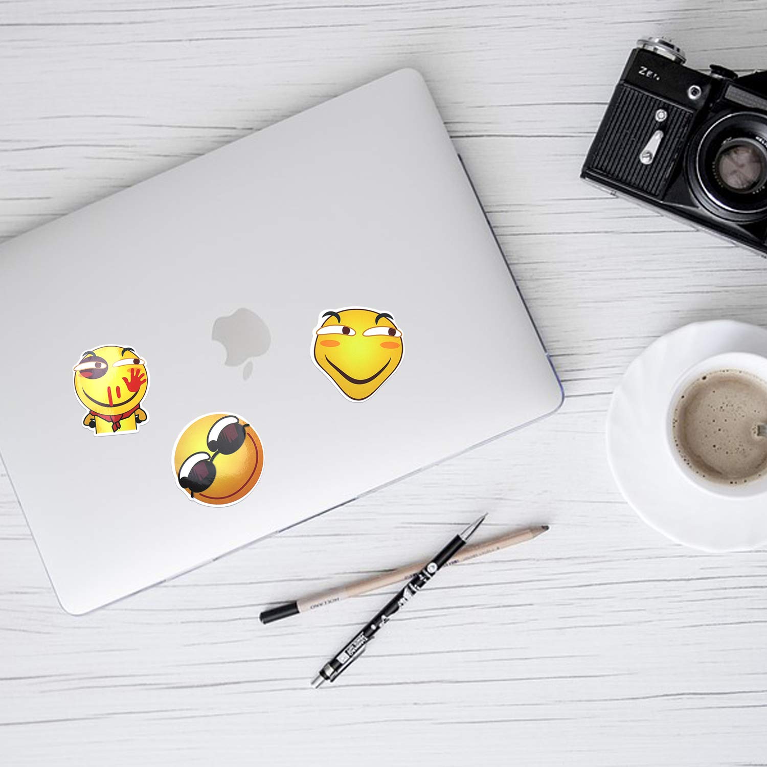 Mizzuco Vinyl Stickers Waterproof Graffiti Stickers 60 Pieces for Teens Girls Laptop Bumper Helmet Ipad Car Luggage Water Bottle (EM53)