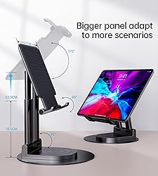 BHHB Tablet Stand, Tablet Holder Adjustable, Tablet