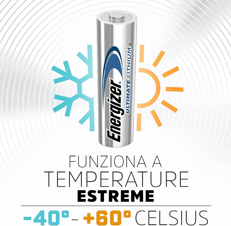 Ultimate Lithium AA (Confezione da 4) Pile 1,5V
