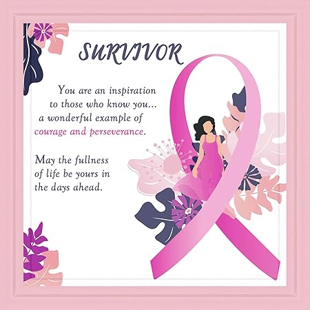 Amazon Com Cancer Survivor Gifts Special 7x7 Tile Artwork For Cancer Survivors Inspirational Gifts For Cancer Patients Breast Cancer Gift For Women Presents For Chemo Patient Wall Art