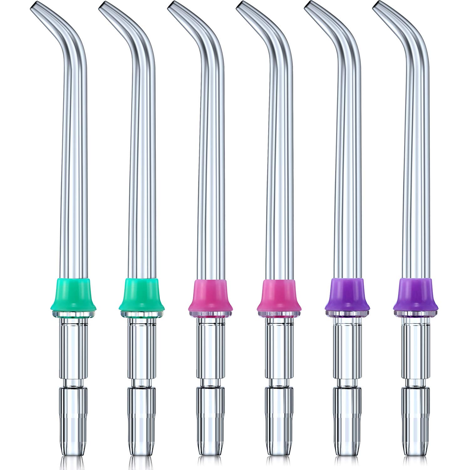 Frienda Replacement Classic Jet Tips Dental Water Jet Nozzle Accessories Compatible with Waterpik Water Flossers (Like WP-100) and Other Oral Irrigators (6 Pieces)