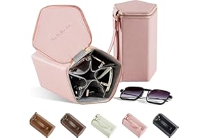 cloudever Sunglasses Travel Case Organizer Hangable for Men Women, Eyeglasses Foldable Storage Organizer