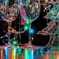 Brightown 12 Pack Multi-Color Fairy Lights Battery