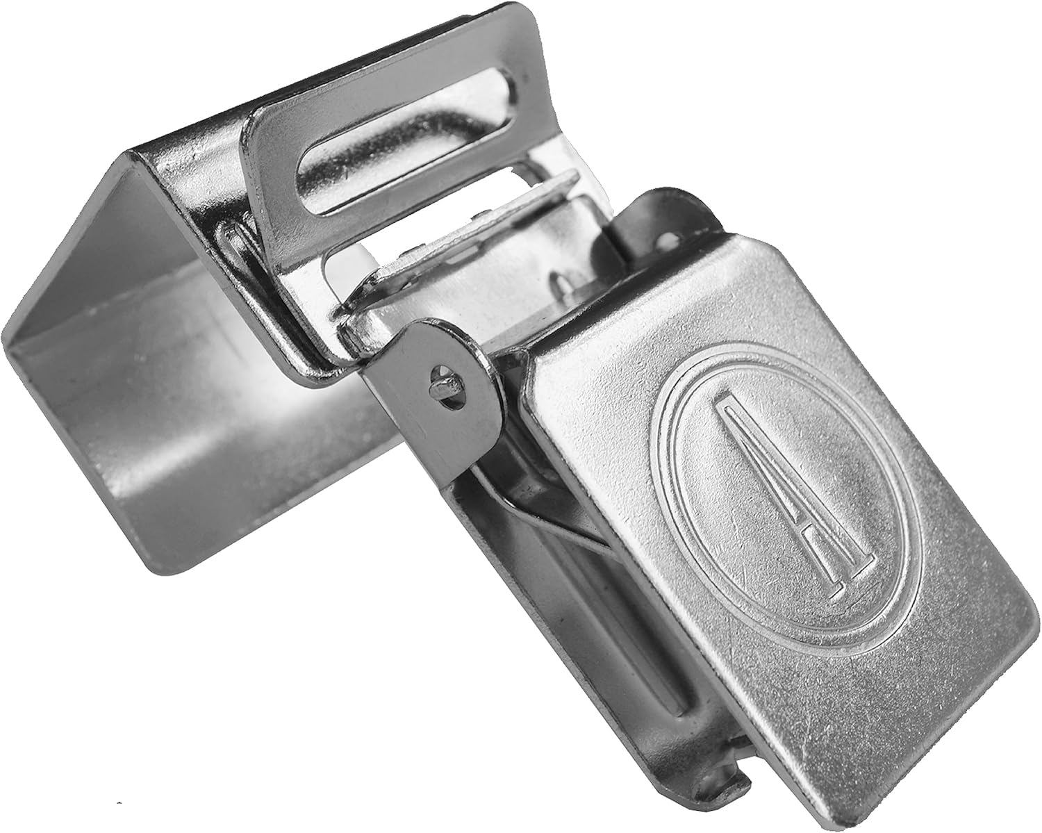 ANDUSTRIAL - Large Alligator Rug Clips for Displaying Heavy Rugs On Arms and Display Racks - Fits 1 Inch Square Rods - Silver, 10 Clips