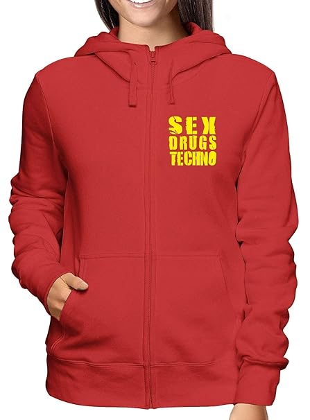 felpa rossa cappuccio