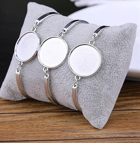 Amazon Co Jp ブレスレットアクセサリー 4ピース ロットブレスレットdiyアクセサリーmmラウンドブランクカボションブレスレットベーストレイ女性ジュエリー手作りの結果 Farbe Rot Grosse mm ホビー