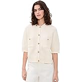 ANINE BING Women's Ivory Christa Cardigan