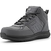 FitVille Wide Work Boots for Men Composite Toe Safety Work Shoes Slip-Resistant Work Boots Waterproof Lightweight - SteelCore
