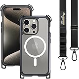 MAGEASY Case with Strap for iPhone 15 Pro