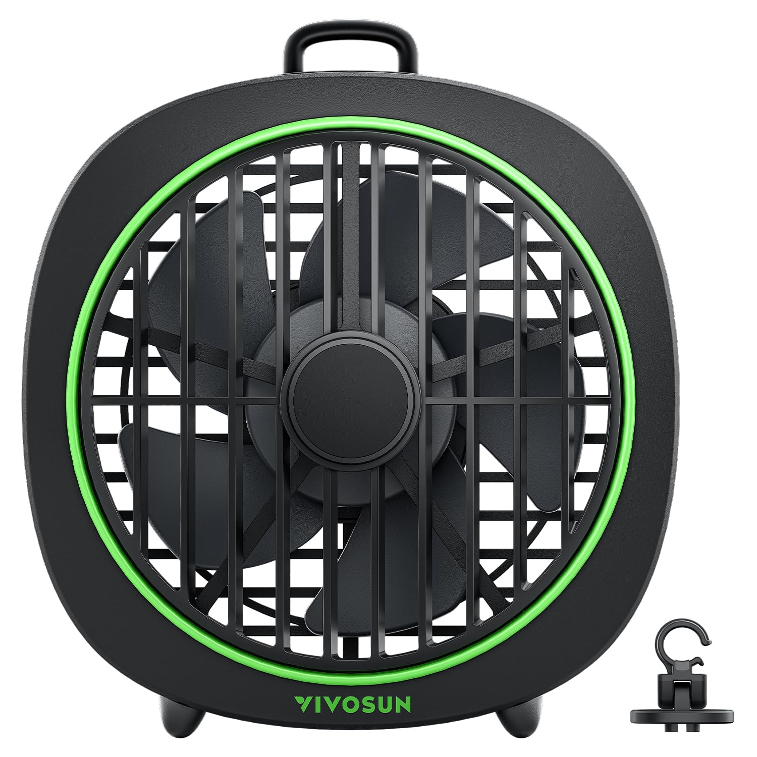 Photo 1 of VIVOSUN AeroWave D4, 4” Grow Tent Clip Fan with Detachable Hook, 3-Speed Strong & Quiet Airflow, Adjustable Airflow Angle for Hydroponics, Circulation & Cooling, Black, 1-Pack