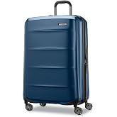 Samsonite Octiv Lightweight Hardshell 28-Inch Large Checked Luggage - Durable &amp; Impact Resistant, 360&deg; Aero Trac Spinner Wheels, Adjustable Telescopic Handle, Expandable, TSA Approved Lock - Blue