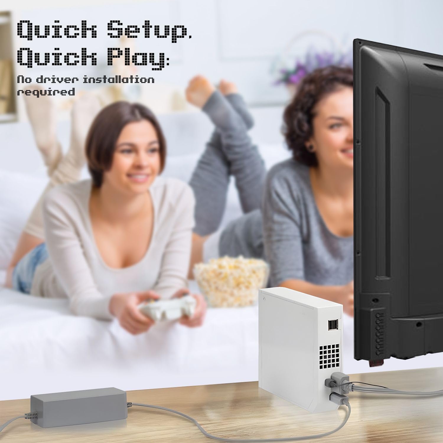 TNP AC Adapter for Nintendo Wii Power Cord - Replacement Power Supply Adapter for Nintendo Wii Gaming Console