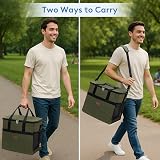 Lifewit Cooler Bag 60 Cans Collapsible Insulated Large Lunch Green view 6