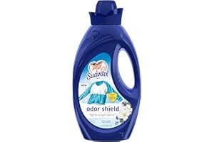 Suavitel Odor Shield Liquid Fabric Softener, Laundry Odor Eliminator, Fresh Air Scent, 46 oz
