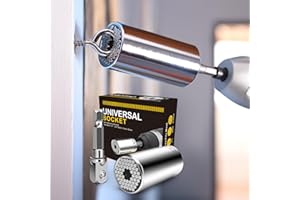 Universal Socket Self-Adjusting Wrench Set (7-19mm) – Fits Standard 1/4''-3/4'',Super Socket with Power Drill Adapter for Wre