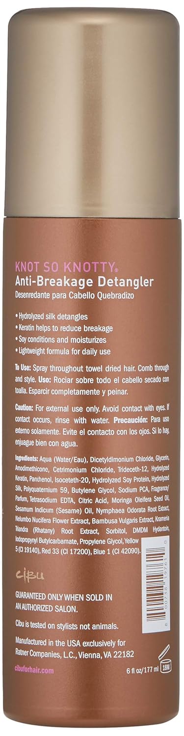 CIBU Knot So Knotty Anti-breakage Detangler, 6 Fl Oz: Premium Beauty