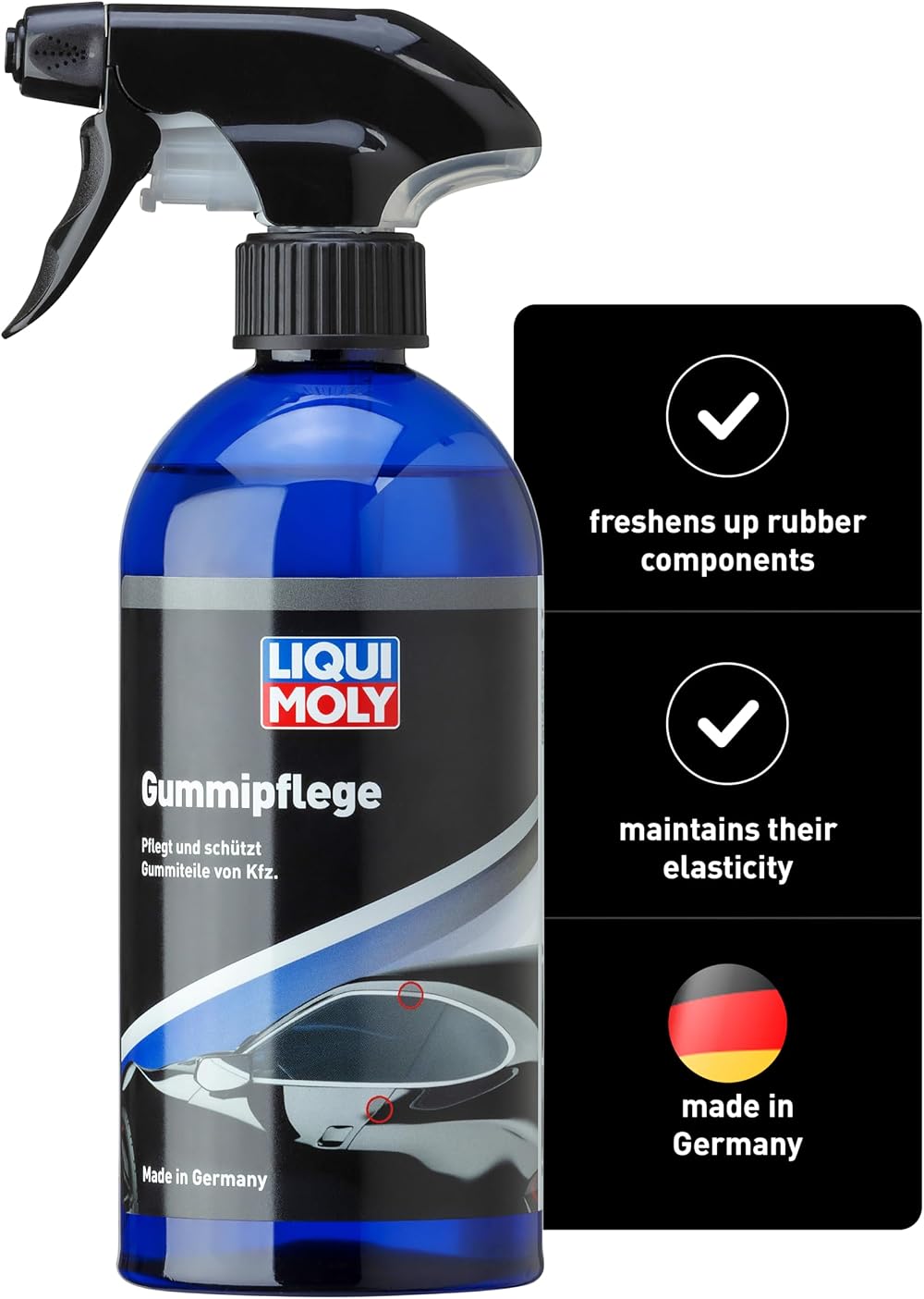 Liqui Moly 1538 Rubber Treatment 500ml - Cleans, Protects & Restores Rubber