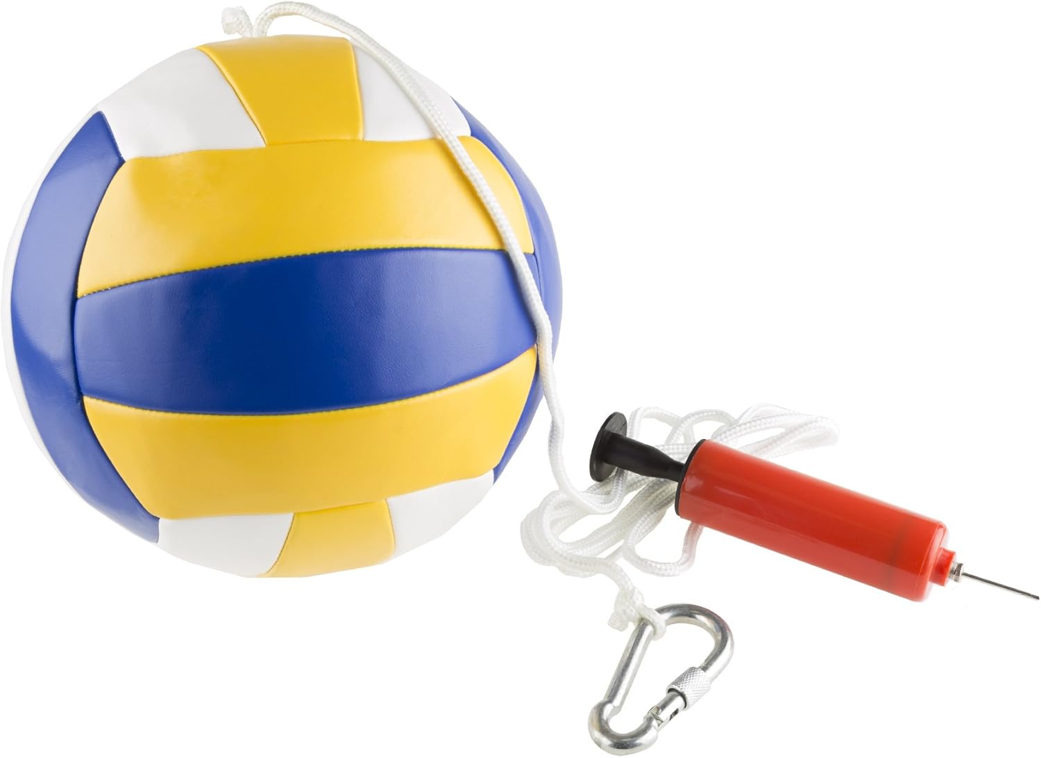 Portable Tetherball Complete Outdoor Game Set with Base, Ball, Pump, Cord & Stakes - Family Game for Kids and Adults by Hey! Play! : Sports & Outdoors