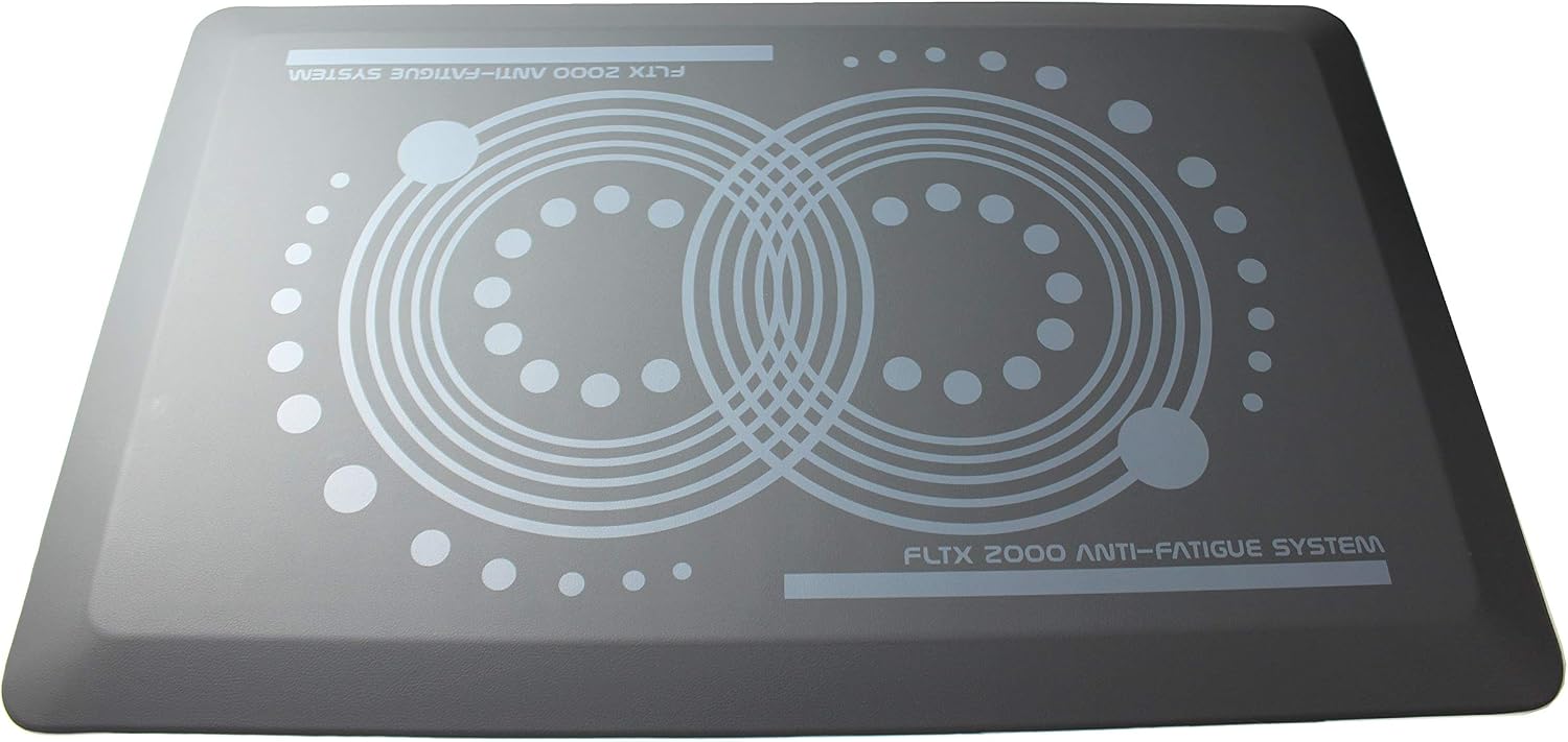 AFS-TEX® 2000 Grey Active Anti-Fatigue Standing Desk Mat - 40 x 60cm, Stone Gray, 16" x 24"